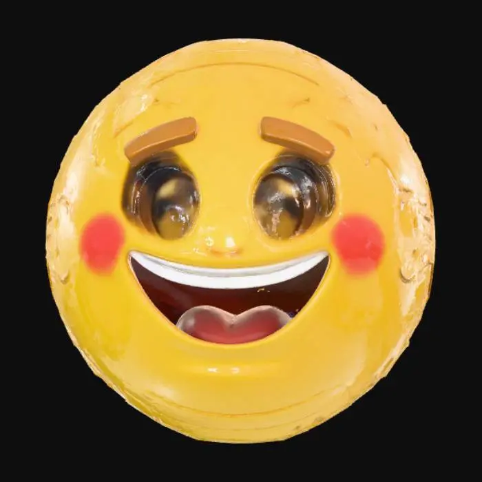 3D model for Giggle Emoticon