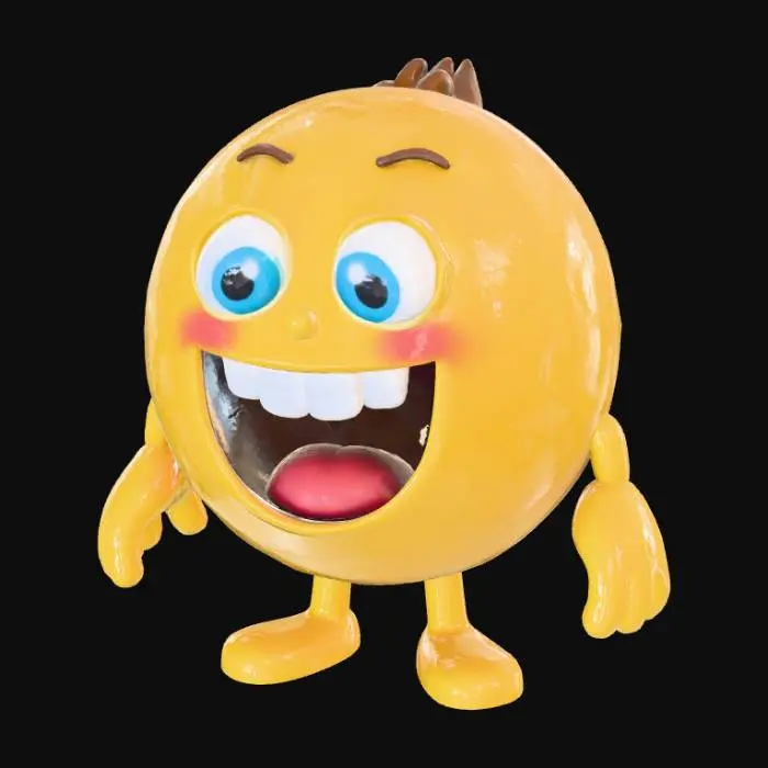 3D model for Giggle Emoticon