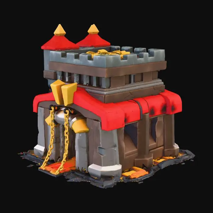 3D model for Lava Fortress