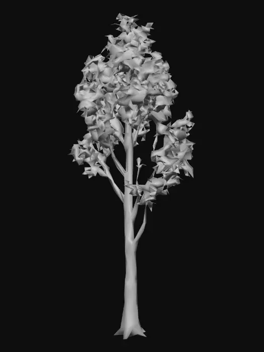 3D model for Create a realistic deciduous tree for a video game environment.
The tree is a birch tree with a slim trunk and light, airy leaf canopy.
Details
White bark with dark markings
Thin branches
Light green leaves
Elegant, natural silhouette
Technical Requirements
Game-ready topology
Optimized for real-time use
Clean UVs
Unity-compatible materials
Neutral background