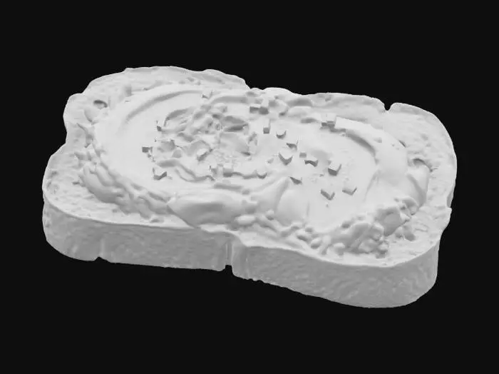 3D model for avocado toast