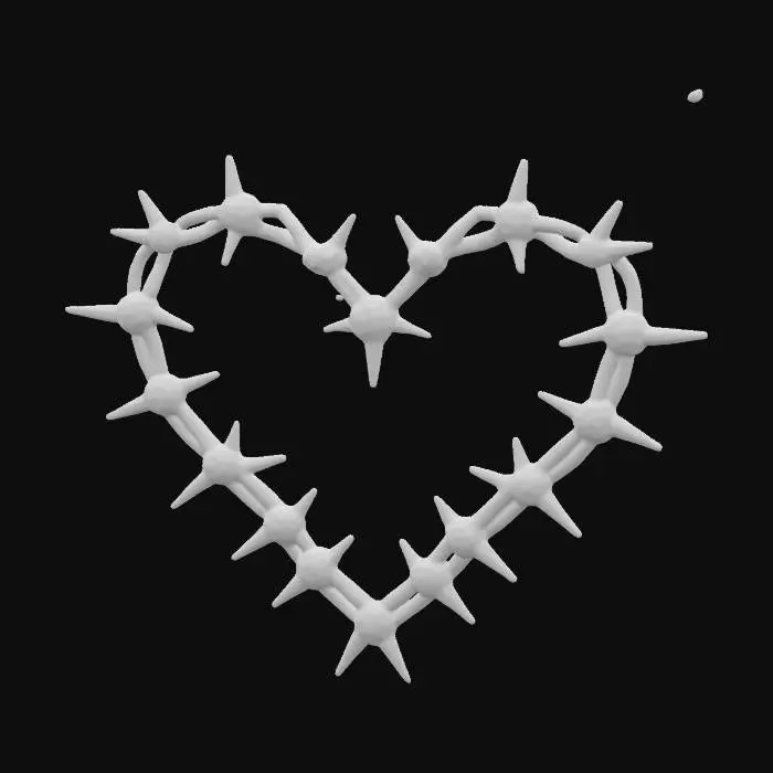 3D model for ♥ MADE OF BARB WIRE
