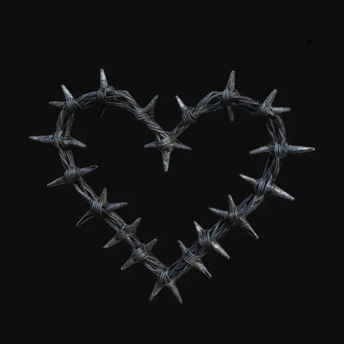 3D model for ♥ MADE OF BARB WIRE