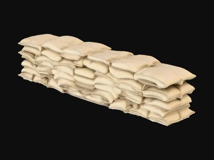 3D model for Sandbag Wall