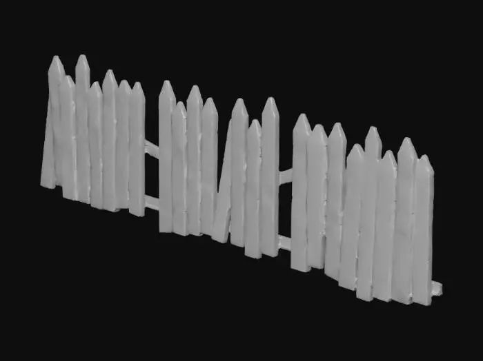 3D model for Weathered Fence