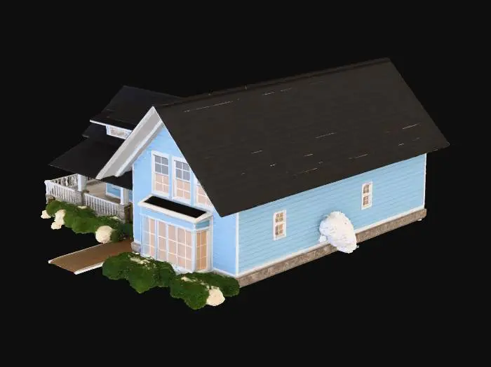 3D model for Seaside Cottage