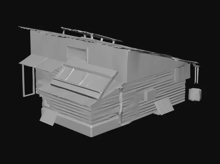 3D model for Rustic Solar Shack