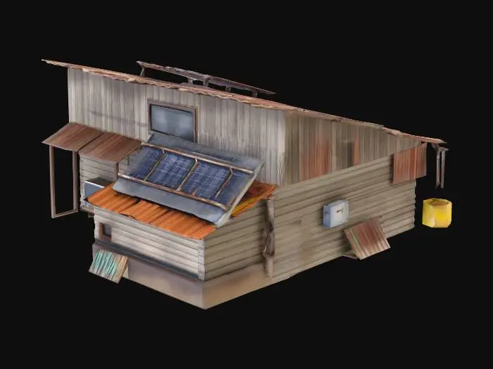 3D model for Rustic Solar Shack