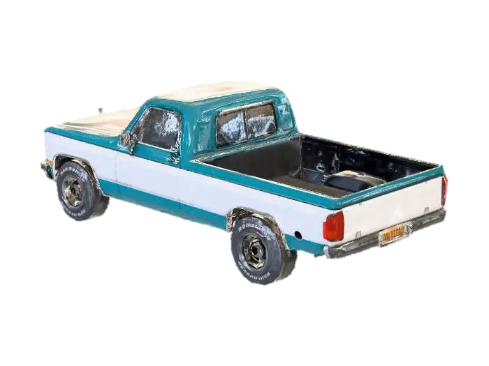 kamyonet - Lorry 3D model, vytvořený pomocí AI