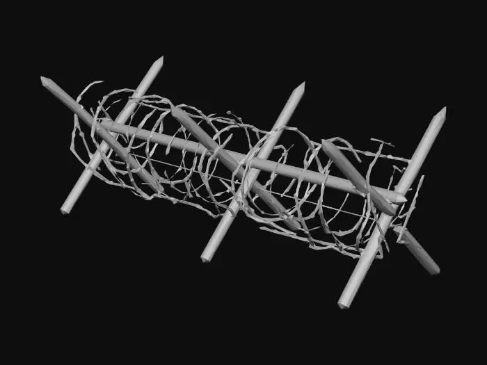 3D model for Barbed Barricade