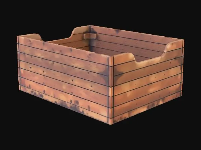 3D model for Wooden Crate