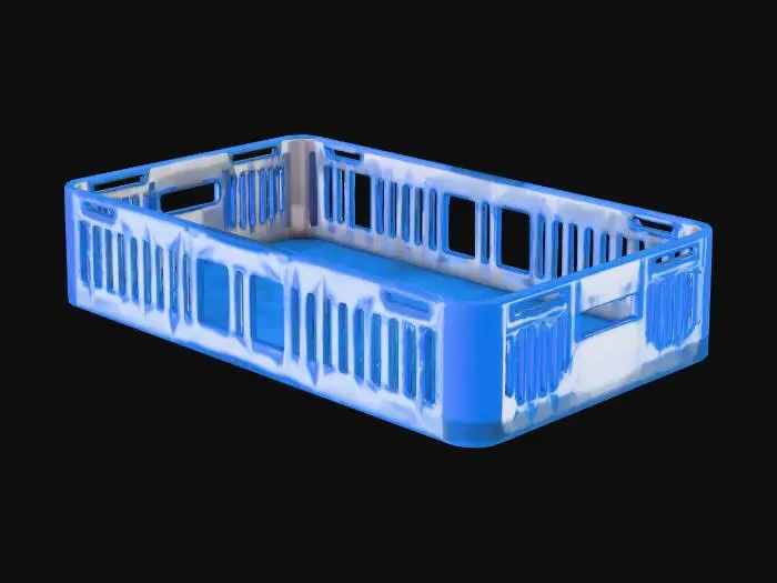 3D model for Blue Plastic Tray