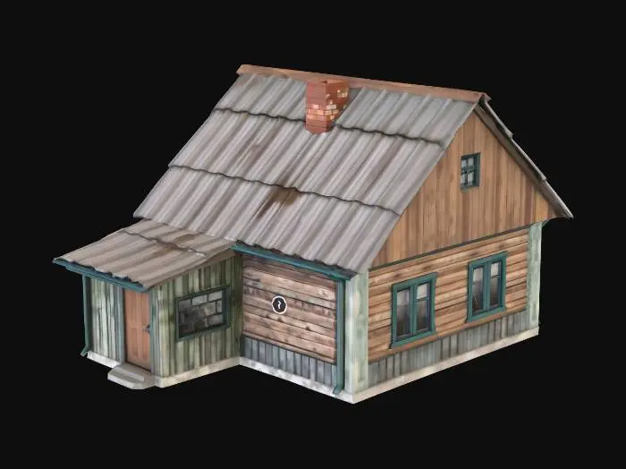 3D model for ahşap ev