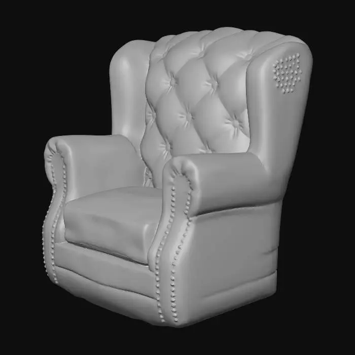 3D model for Classic Leather Armchair