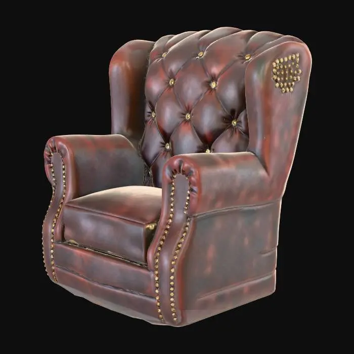 3D model for Classic Leather Armchair