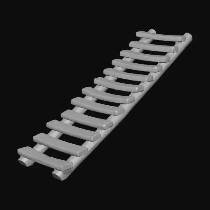 3D model for Rustic Wooden Ladder
