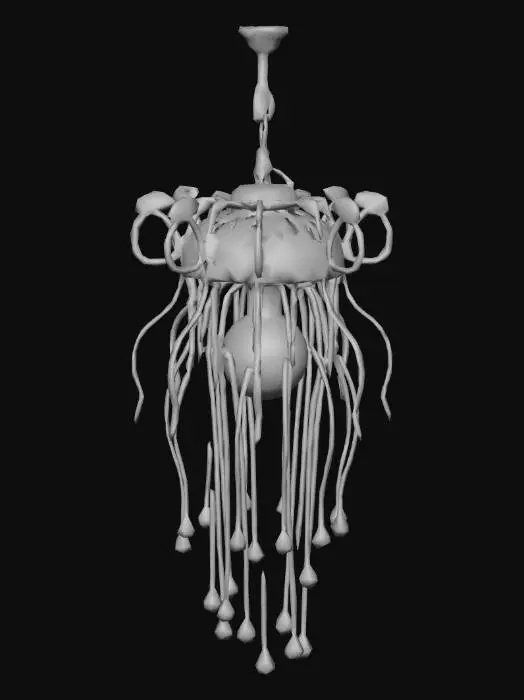 3D model for Żyrandol w kształcie Meduzy