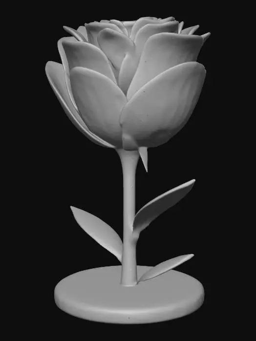 3D model for rose-shaped phone holder