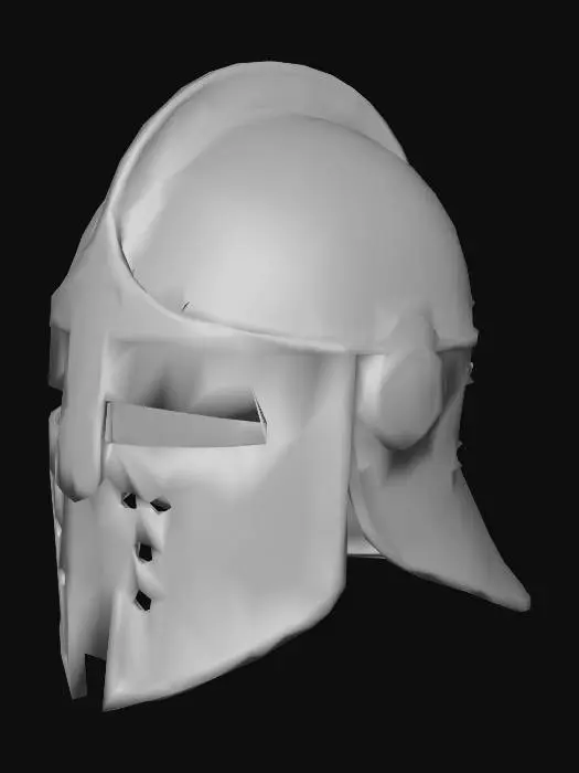 3D model for Closed Face Iron Battle Hemlet
