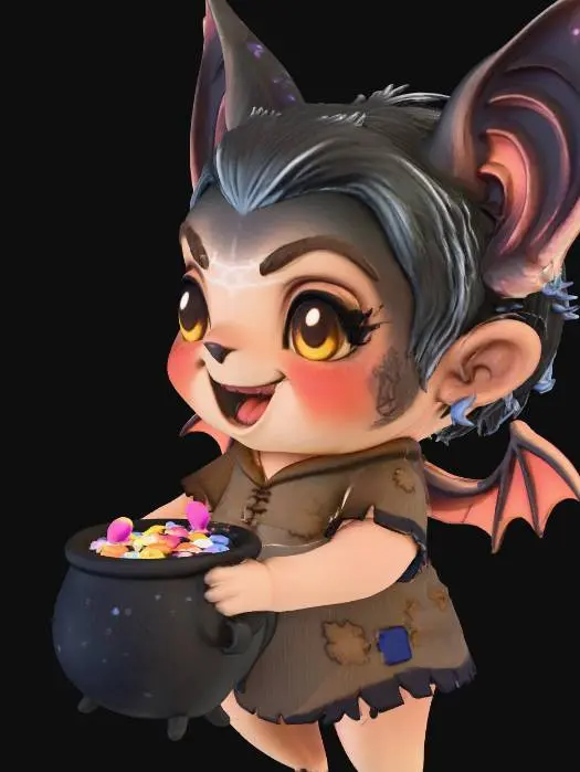 3D model for Moonlit Cave Cauldron