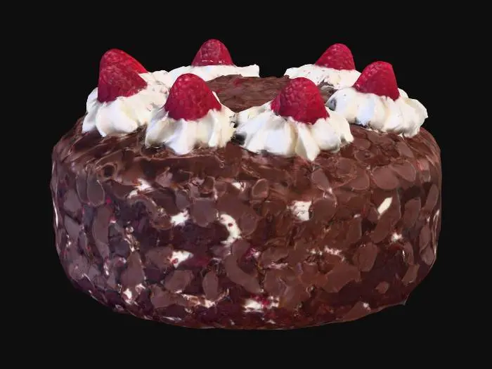 3D model for Raspberry Chocolate "Foret Noire"