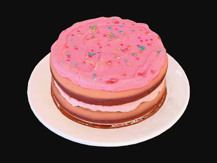 3D model for Sprinkled Cake