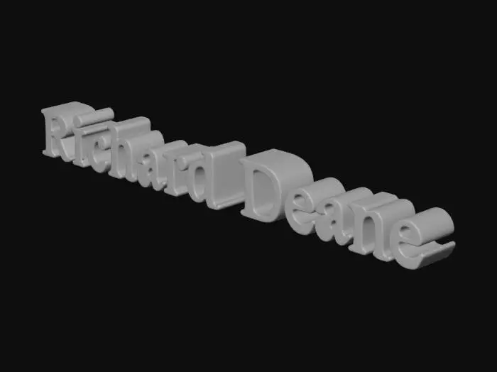 3D model for 3D Text Design
