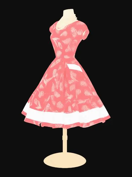 3D model for 1950s Retro Dress