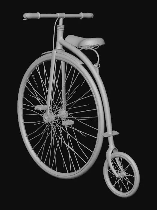 3D model for Rusty Penny-Farthing