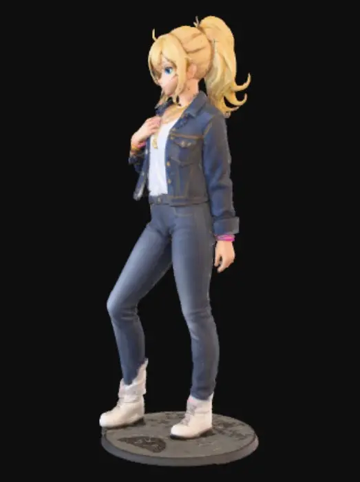 3D model for Country punk girl