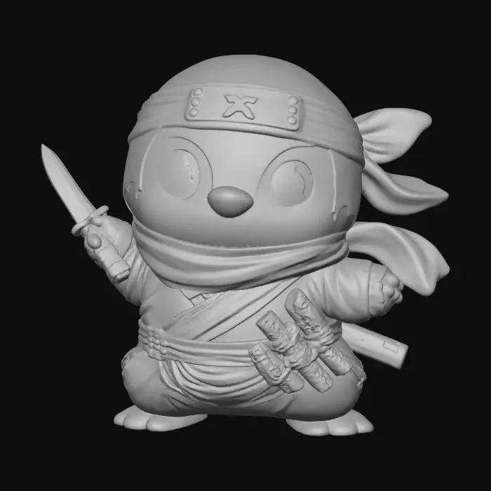 3D model for Ninja Penguin in Spring