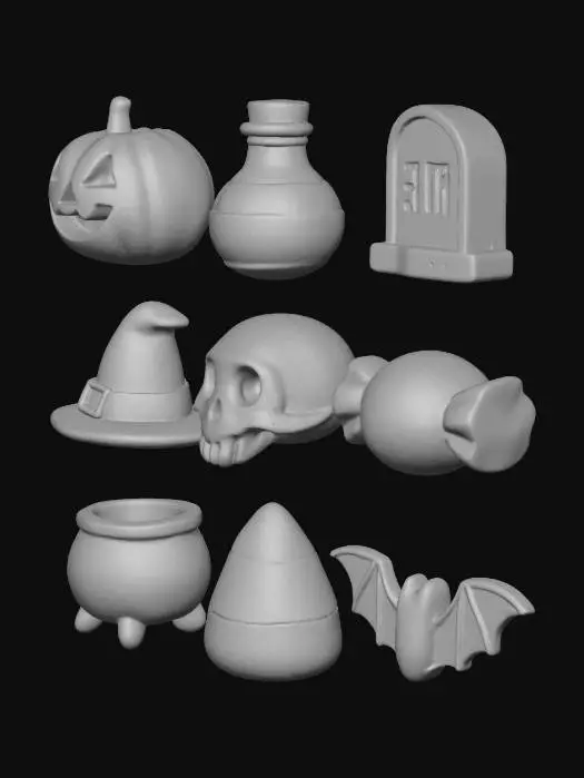 3D model for Halloween Icons