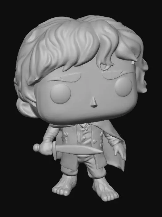 3D model for Hobbit Frodo Figurine