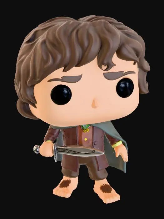 3D model for Hobbit Frodo Figurine