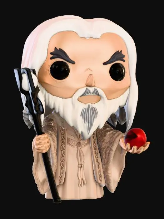 3D model for Wizard Saruman Figure
