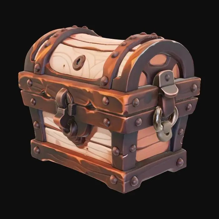 3D model for Treasure Chest Artwork
