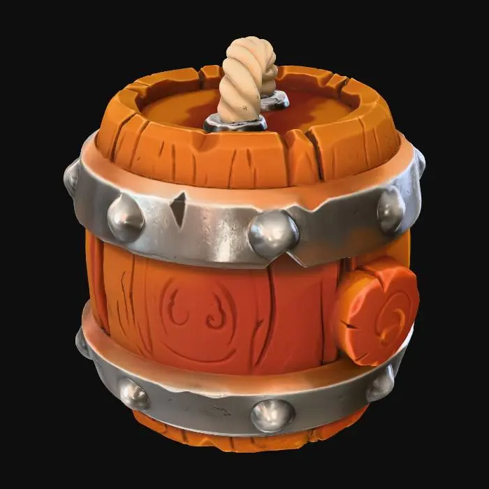3D model for Barrel Bomb
