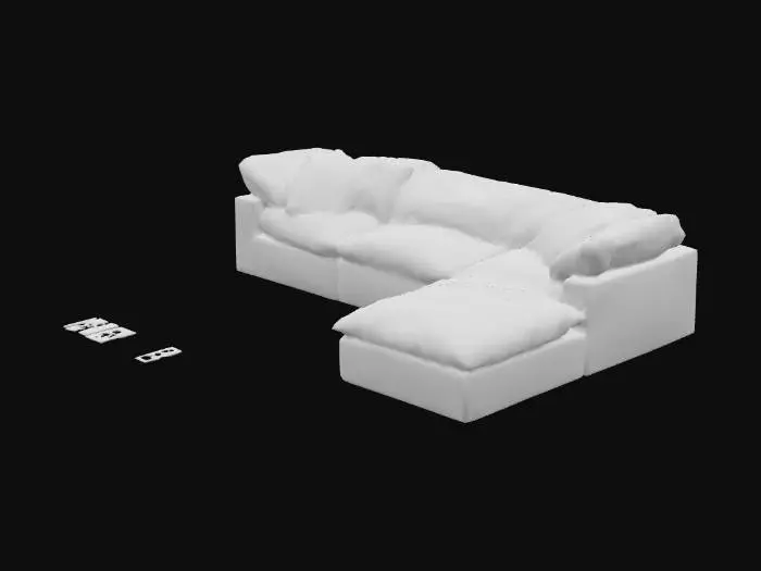 3D model for White Modern Sofa