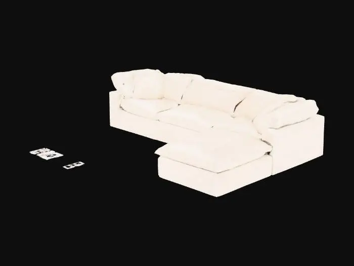 3D model for White Modern Sofa