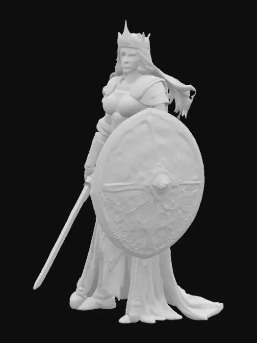 3D model for a Persian queen of warrior