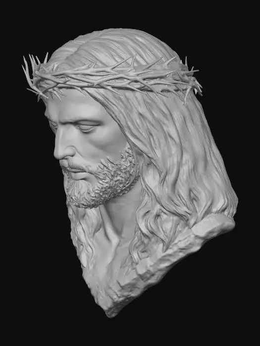3D model for Jesus with Crown of Thorns