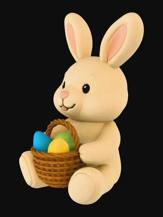 3D model for Easter Bunny Plush