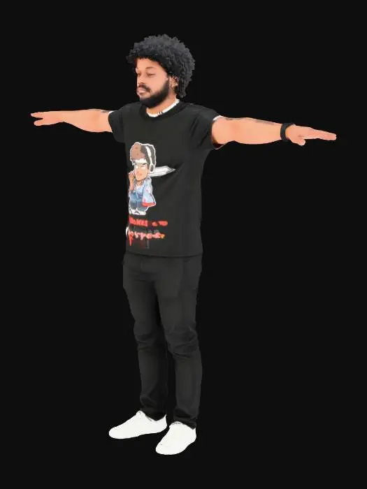 3D model for put him with out a background