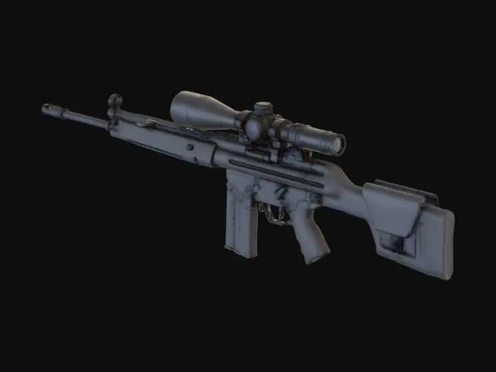 3D model for Rifle Display