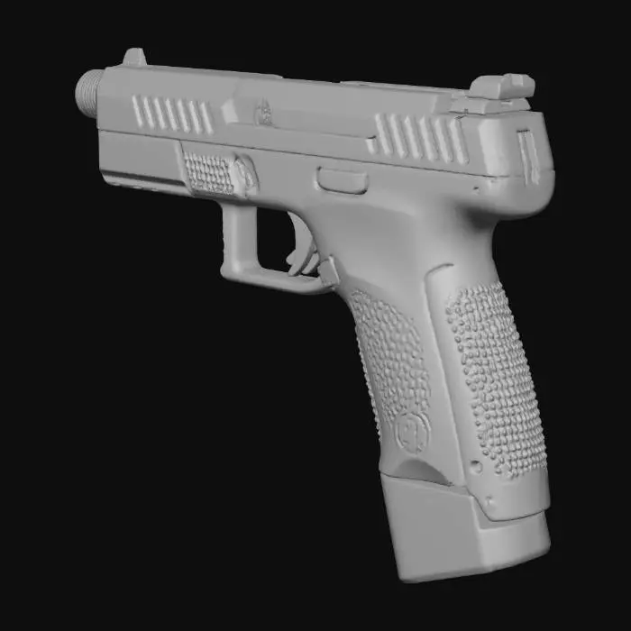 3D model for black CZ tactical 9mm