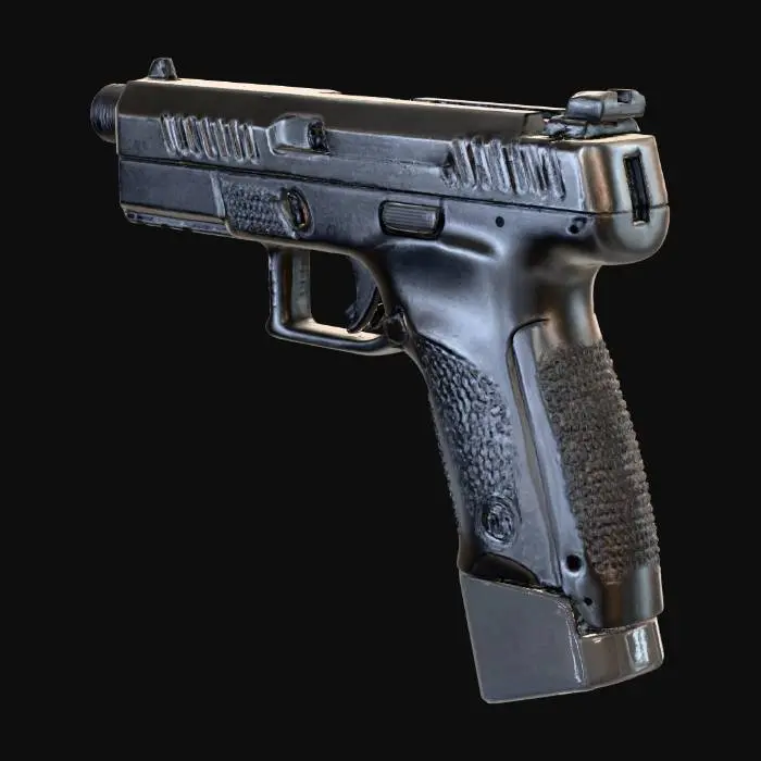 3D model for black CZ tactical 9mm