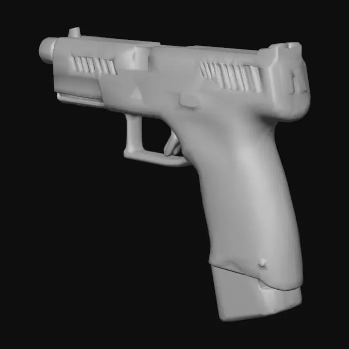 3D model for black CZ tactical 9mm