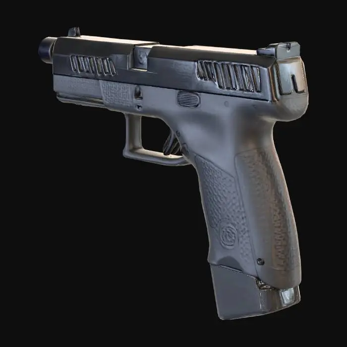 3D model for black CZ tactical 9mm