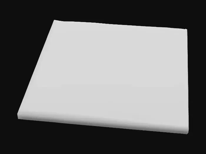 3D model for Low-poly straight road segment for a poor-town city, inspired by Schedule 1.  
Cracked asphalt with potholes, faded lane markings, small weeds growing in cracks, and litter scattered along the sides.  
Includes narrow broken concrete sidewalks with chipped curbs.  