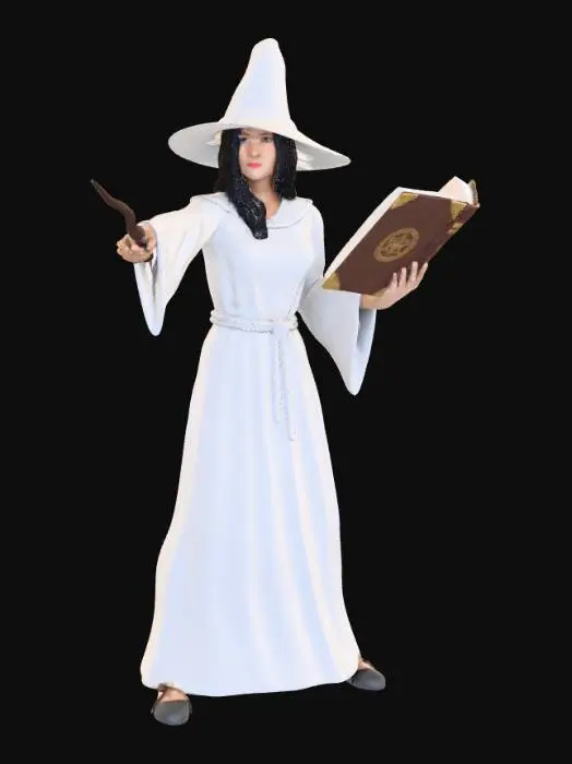 3D model for Sorceress in White